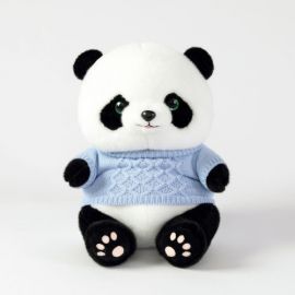 Мягкая игрушка Панда в голубом свитере 22см Z23913 JX703523913LB