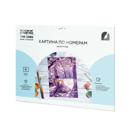 Картина по номерам на картоне ТРИ СОВЫ "Весна в балетной студии", 30*40, с акриловыми красками и кистями KK3040_00014