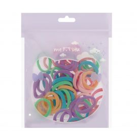 Резинки для волос MESHU, пастельные ассорти, 40шт., диаметр 2,5см, европодвес MS_60556