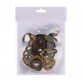 Резинки для волос MESHU, темные ассорти, 40шт., диаметр 2,5см, европодвес MS_60564