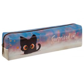 Пенал мягкий 200*55*40 MESHU "Surprised Cat", искусственная кожа MS_65241
