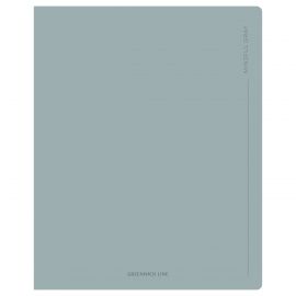 Тетрадь 48л., А5, клетка Greenwich Line "Gray", "cофт-тач" ламинация, выб. лак, 70г/м2 N5c48-49336