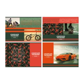 Альбом для рисования 32л., А4, на скрепке BG "Street champion" АР4ск32 10923