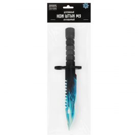 Нож деревянный ТРИ СОВЫ Штык М9, серия легендарный,"Драгон Гласс", пакет с европодвесом НД1ШК001