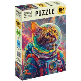 Пазл  104 эл. ТРИ СОВЫ "Кот-космонавт" ПК104_64400