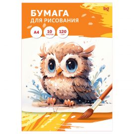 Папка для рисования А4, 10л., BG, 120г/м2 Пр10А4_58064