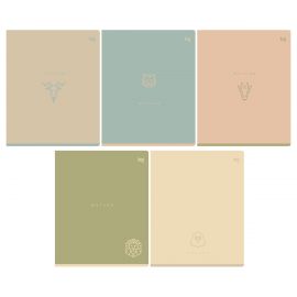 Тетрадь 48л., А5, клетка BG "Nature", soft-touch ламинация Т5ск48_лс 12733