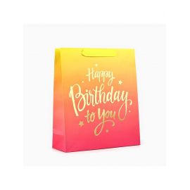 Пакет ламинированный Happy Birthday, M 26 х 30 х 9 см 10494628
