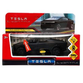 Машина металл свет-звук tesla cybertruck 13,7см, дв,ин,МАТОВЫЙ черный 383478 383478