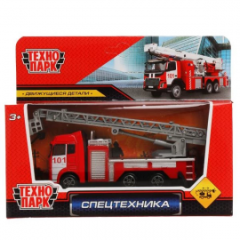 Машина металл ПОЖАРНАЯ МАШИНА 12 см, подвижные детали 394378 394378