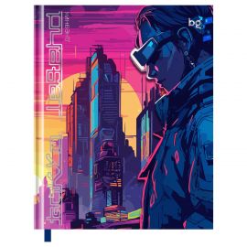 Дневник 1-11 кл. 48л. (твердый) BG "Escape to Virtuality", глянцевая ламинация, тиснение фольгой, фигурный клапан, ляссе D5h48_58511