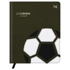 Дневник 1-11 кл. 48л. (твердый) BG "Sport. Football", иск. кожа, комбинирование материалов, тиснение фольгой, ляссе D5h48_64481