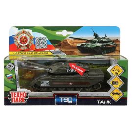 Машина металл свет-звук ТАНК Т-90, 13 см, подвиж. дет., инерц 392205 392205