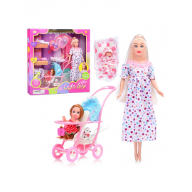 Кукла Defa Lucy Кукла "Молодая мама" беременная с малышами и аксессуарами 8049 8049