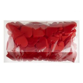 Наполнитель для подарков, 3см, "Red hearts", MESHU, 100шт., красный MS_65912