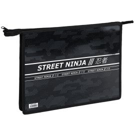 Папка для тетрадей 2 отделения А4 ArtSpace "Ninja", пластик, фольга, на молнии ПТР-22_42245