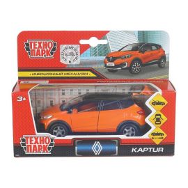Машина металл RENAULT kaptur, 12 см, дв., баг., инер., оранжево-черный 401957 401957