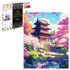 Алмазная  мозаика (набор для творчества) арт. 71423 / 16 ЯПОНИЯ, размер: 40*50 см, (29 цветов страз, холст на подрамнике с напечатанной картиной, покрытый клеевым слоем и защитной пленкой, пакеты со с 71423