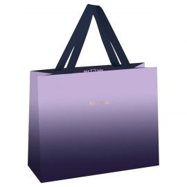 Пакет подарочный 42*33*12см MESHU "Purple gradient", фольга, матовая ламинация MS_66256