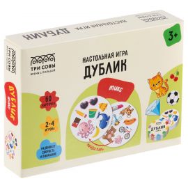 Игра настольная ТРИ СОВЫ "Дублик. Микс", 60 карточек, картонная коробка НИ_66570