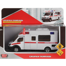 Машина металл свет-звук "скорая помощь", 17 см, двери 244952 244952