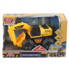 Машина пластик свет-звук ЭКСКАВАТОР, 15,5 см, подв. дет., инерц 396085 396085