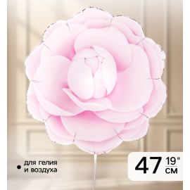 Воздушный шар фольгированный 19" «Цветок. Розовая камелия» 10993587