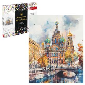 Алмазная мозаика (набор для творчества), ХРАМ, 40*50 см, форма страз: круглая, 30 цветов страз, картонная коробка с ручкой 71421
