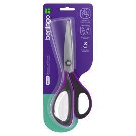 Ножницы Berlingo "Easycut 350", 21см, сиреневые, эргономичные ручки, мягкие вставки, европодвес DNn_21035_a