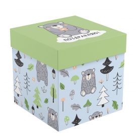 Коробка складная подарочная MESHU "Cute bear", (15*15*15см) MS_62563