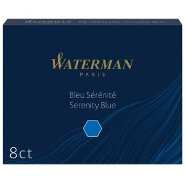 Картриджи чернильные Waterman Standart, синий, 8шт., картонная коробка S0110860