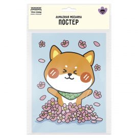 Алмазная мозаика, постер ТРИ СОВЫ "Забавный корги", пакет с европодвесом АМП_65760