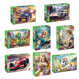 Пазл картонный "ВОЛШЕБНЫЕ МИРЫ" 260 элементов АССОРТИ, 220х330мм, HATBER 666377