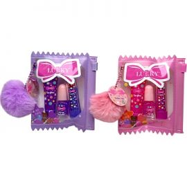 Lukky BonBon Gift набор косметики: блеск, помада, лак, косметичка, брелок Т26345 Т26345
