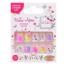 Lukky Нэйл-Арт наб. Unicorn Puzzle (10 накладных ногтей) Т26633 Т26633