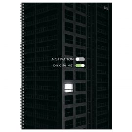 Тетрадь 160л., А4 клетка на гребне BG "Дисциплина", soft-touch ламинация, твердая обложка ТТ4гр160_лс 67189
