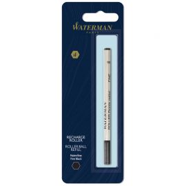 Стержень для роллера Waterman черный, 0,8мм, метал. корпус, блистер 1964019
