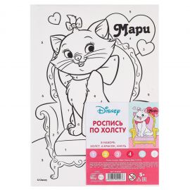 Картина по номерам для детей, 21×15 см, «Белая кошечка» 5142427