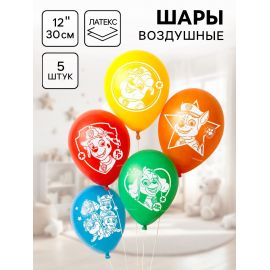 Шар воздушный «Друзья», 12 дюйм, латексный, 5 штук, Щенячий патруль 5358315