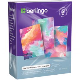 Комплект (12 шт.) предметных тетрадей 48л. Berlingo "Collision XS", 80г/м2, софт-тач CBs_S1913