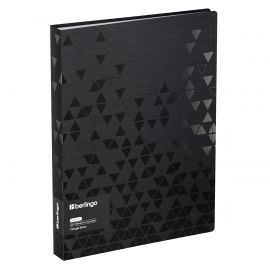 Папка с 60 вкладышами Berlingo "Triangle Black" А4, 30мм,  1000мкм, черная, с внутр. карманом DB4_60399
