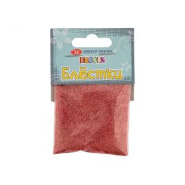 Decola Блестки декоративные,  размер 0,3 мм, 20 г, алый радужный W041-234-0,3