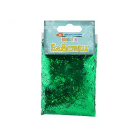 Decola Блестки декоративные,  размер 0,3 мм, 20 г,  изумрудный радужный W041-256-0,3