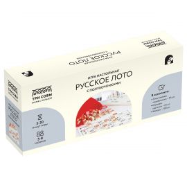 Игра настольная ТРИ СОВЫ "Русское лото", с полубочонками, картонная коробка НИ_66567