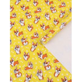 Бумага упаковочная глянцевая «Корги», 70×100 см 10175133