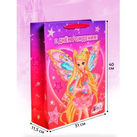 Пакет подарочный детский Winx, L 31×40×11.5 см 10946014