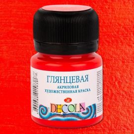 Краска акриловая  20мл Декола глянц. Красная 2926331