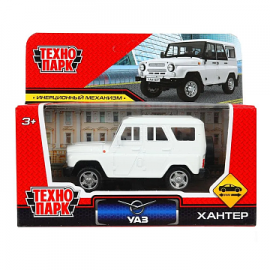 Машина металл UAZ ХАНТЕР длина 10,5 см, инерция, белый, кор 392081 392081