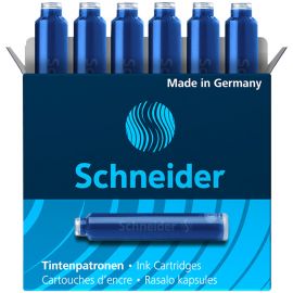 Картриджи чернильные Schneider синий, 6шт., картонная коробка 6603