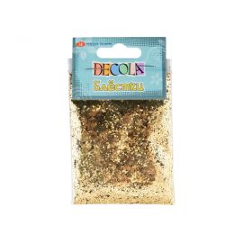 Decola Блестки декоративные,  размер 1 мм, 20 г, золото майя W041-203-1